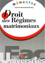 Cover of: Memento les régimes matrimoniaux