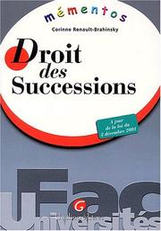Cover of: Mémento droit des successions