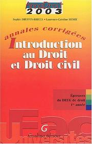 Annales corrigées 2003 by Druffin-Bricca