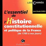 Cover of: Essentiel de l'histoire constitutionnell