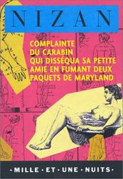 Cover of: Complainte du carabin qui.... by Paul Nizan