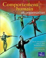 Cover of: Comportement humain et organisation by John Schermerhorn