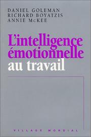 Cover of: L'intelligence émotionnelle au travail