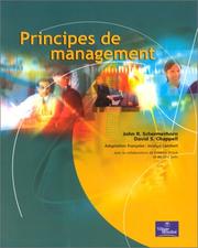 Cover of: Principes de management by John Schermerhorn