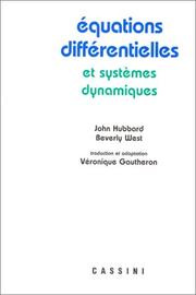 Cover of: Equations différentielles et systèmes dynamiques by Hubbard