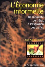 L'Economie Informelle by Jean Paul Gourevitch