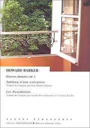 Cover of: Âuvres choisies, volume 1  by Howard Barker