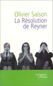 Cover of: La résolution de Reyner