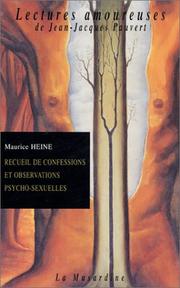 Cover of: Recueil de confessions et observations psycho-sexuelles