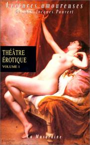 Cover of: Théâtre érotique, volume 1