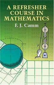Cover of: A Refresher Course in Mathematics