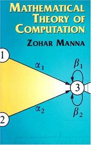 Cover of: Mathematical Theory of Computation by Zohar Manna