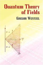 Cover of: Quantum theory of fields