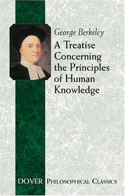 Cover of: A Treatise Concerning the Principles of Human Knowledge (Philosophical Classics) by George Berkeley