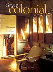 Cover of: Style colonial