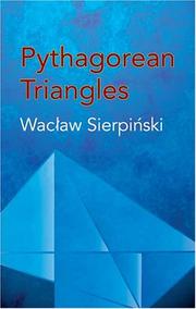 Cover of: Pythagorean Triangles (Dover Books on Mathematics) by Wacław Sierpiński