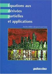 Cover of: Equations aux Derivees Partielles et Applications / Partial Differential Equations and Applications