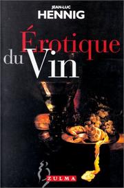 Cover of: Erotique du vin