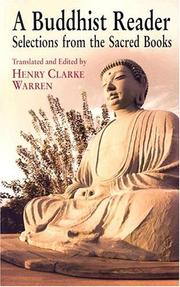 Cover of: A Buddhist reader by translated and edited by Henry Clarke Warren.