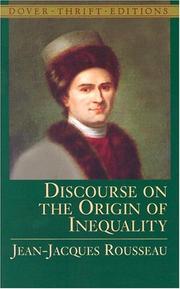 Cover of: Discourse on the Origin of Inequality (Thrift Edition)