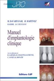 Cover of: Manuel d'implantologie clinique by Davarpanah, Davarpanah