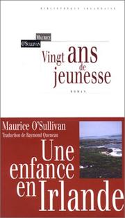 Cover of: Vingt ans de jeunesse (twenty years a growing) (Bibliothque irlandaise)