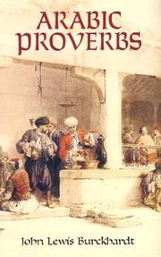 Cover of: Arabic Proverbs by John Lewis Burckhardt