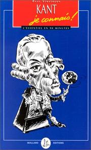 Cover of: Kant, je connais!