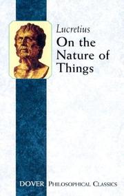 Cover of: On the nature of things by Titus Lucretius Carus