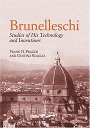 Cover of: Brunelleschi: Studies of His Technology and Inventions (Dover Books on Architecture)