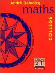 Cover of: Mathématiquescollège