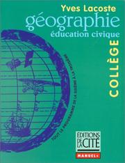 Cover of: Géographie, niveau collège by Lacoste, Lacoste