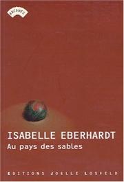 Au pays des sables by Isabelle Eberhardt