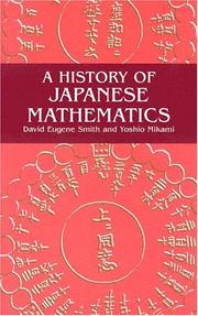 Cover of A history of Japanese mathematics