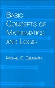 Cover of: Basic Concepts of Mathematics and Logic (Addison-Wesley Series in Introductory Mathematics)
