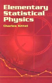 Cover of: Elementary Statistical Physics by Charles Kittel