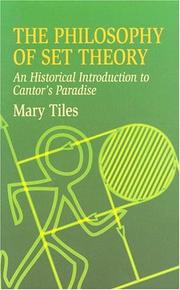 Cover of: The Philosophy of Set Theory by Mary Tiles