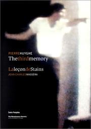 Cover of: The Third Memory & La lecon de Stains by Pierre Huyghe, Jean-Charles Massera