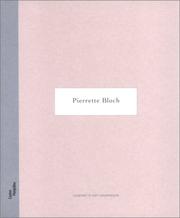 Cover of: Pierrette Bloch