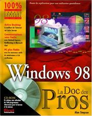 Windows 98 la Doc des Pros by Alan Simpson