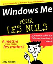 Cover of: Windows Me pour les nuls by Andy Rathbone