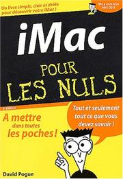 Cover of: Imac poche pour les nuls ned