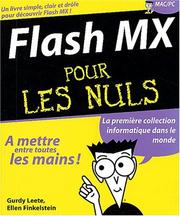 Cover of: Flash MX pour les nuls