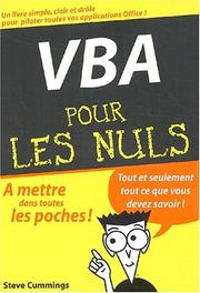 Cover of: Vba