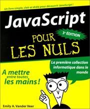 Cover of: Java Script pour les nuls by Emily A. Vander Veer