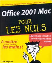 Cover of: Office 2001 Mac pour les nuls