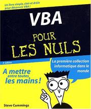 Cover of: VBA pour les nuls by Steve Cummings