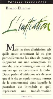 Cover of: L'Initiation