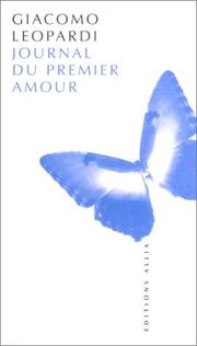 Cover of: Journal du premier amour