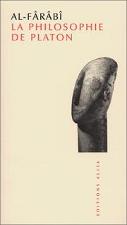 Cover of: La Philosophie de Platon by Al-Fârâbi, Olivier Seyden